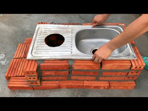 2 in 1 ❤️ Build a  smokeless stove ❤️ coal stove and wood stove/ Recycling kitchen sink