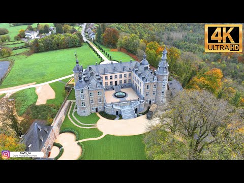 Castle of Mirwart (Saint-Hubert - Belgium) - Drone footage Ultra HD 4K