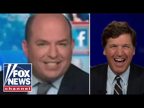 Tucker reacts to Brian Stelter being 'roasted' by guest on his own show