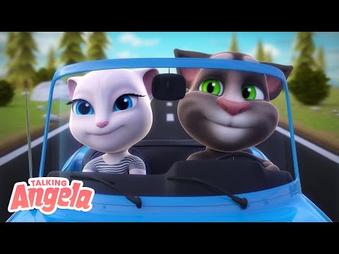 🚙 SUMMER FUN AT THE BEACH #2 ☀️ Starring Talking Angela &amp; Talking Tom (CARTOON Combo)