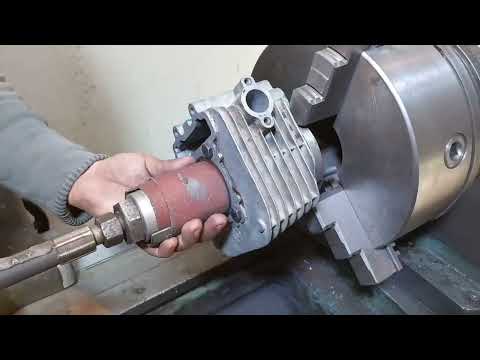 How to old technique rebore block cylinder motorcycle