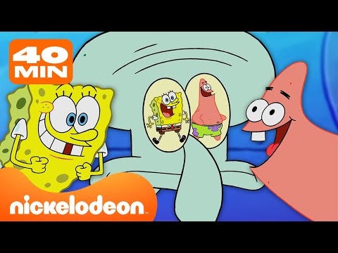 سبونج بوب | 40 دقيقة من سبونج بوب وباتريك يزعجان سكويدوارد في حلقات جديدة | Nickelodeon Arabia