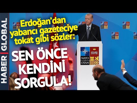 Erdoğan, &quot;Nerelisin?&quot; Diye Sorduğu Gazeteciden Bu Yanıtı Alınca Sinirlendi: Sen &Ouml;nce Kendini Sorgula