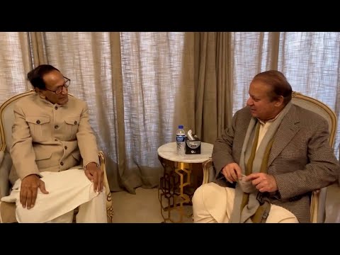 Nawaz Sharif meets PML-Q&rsquo;s Chaudhry Shujaat to discuss electoral alliance