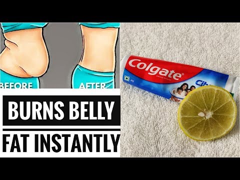 How to lose belly Fat fast|Toothpaste and Lemon | Lose belly Fat permanently|No Diet No Exercise|