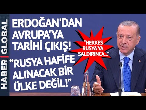 Erdoğan'dan Unutulmayacak Konuşma! &quot;Hurdaları Ukrayna'ya g&ouml;nderdiniz!&quot;