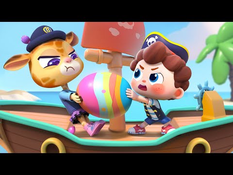 🏴&zwj;☠️Little Pirate VS Little Police | Surprise Eggs | Kids Songs | Neo's World | BabyBus