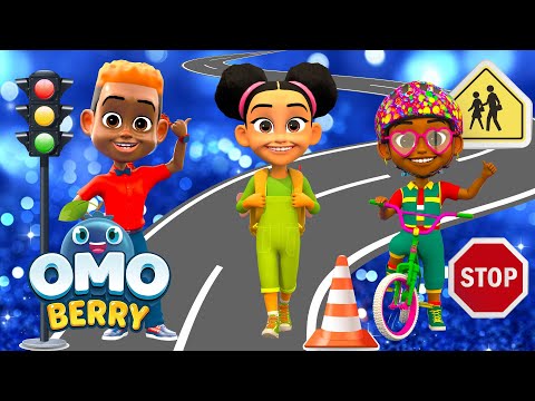 Street Safety Song | OmoBerry | Nursery Rhymes &amp; Learning Songs For Kids