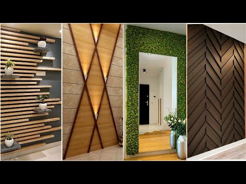 100 Modern Living Room Wall Decorating Ideas 2023 Home Interior Wall Design| Wooden Wall Cladding P6