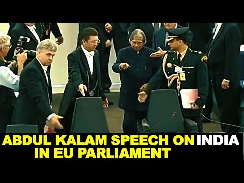 APJ Abdul Kalam Inspiring Speech on India at European Parliament