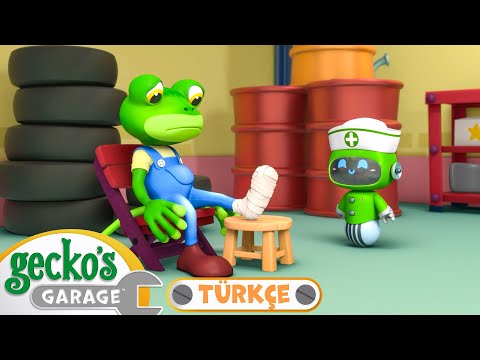 Gecko Tamirhanede Yaralanıyor!! 🏥｜Gecko'nun Garajı - &Ccedil;ocuklar i&ccedil;in Kamyonlar