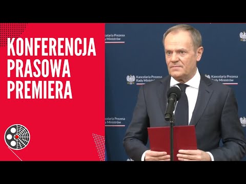 Donald Tusk - Konferencja prasowa premiera