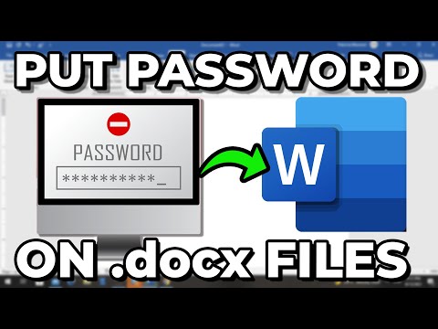 How To Put Password On Your Word .docx Files Easily!