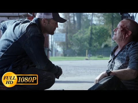 Jason Statham punished a drug dealer's mercenaries at a gas station / Homefront (2013)