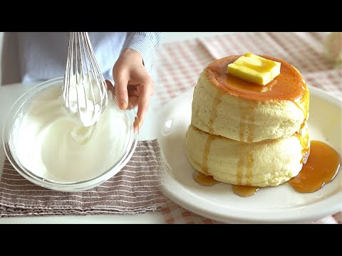 &quot;Handmade&quot; Fluffy Souffle Pancakes! (without baking powder)