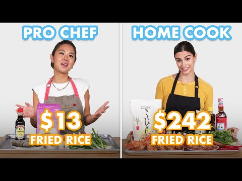 $242 vs $13 Fried Rice: Pro Chef &amp; Home Cook Swap Ingredients | Epicurious