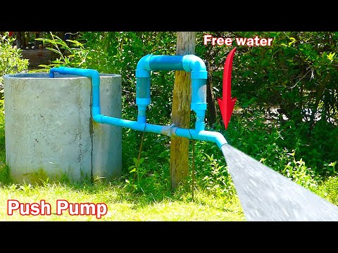 We turn PVC pipe into Hight speed water pump without electricity easy way to pull water from well