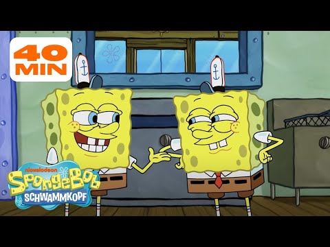 SpongeBob | SpongeBob wird geklont! | 40 Minuten-Compilation | SpongeBob Schwammkopf