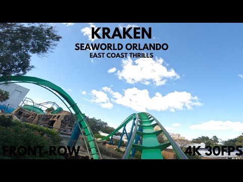 [Kraken POV] 5K 60FPS Front-Row [SeaWorld Orlando]