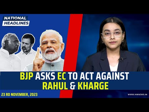 National Headlines: BJP Asks EC To Act Against Rahul Gandhi &amp;amp; Mallikarjun Kharge