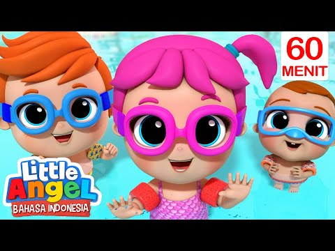 Lagu Renang Bayi John | Little Angel Bahasa Indonesia | Kartun dan Lagu Anak Anak