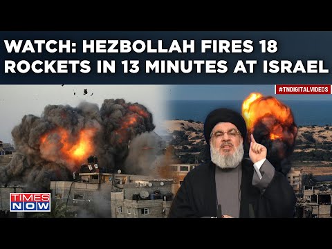 Watch Hezbollah's 18 Rockets In 13 Mins Shake Israel| IDF Post Near Rosh Hanikra Navy Base Targeted