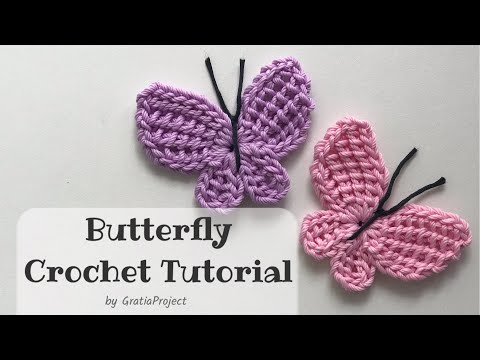 Butterfly Crochet Tutorial | Tunisian Butterfly Applique