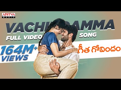 Vachindamma Full Video Song || Geetha Govindam Songs || Vijay Devarakonda, Rashmika Mandanna