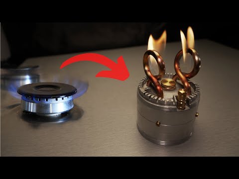 Kitchen Gas Burner converted to Alcohol Jet Stove