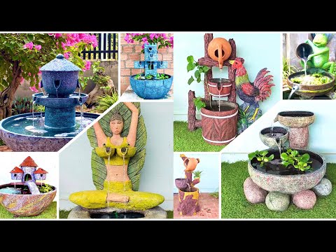 Top videos to make beautiful fountains and aquariums with cement and sand