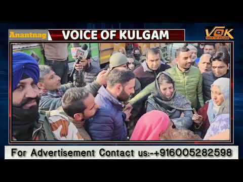 Mehbooba Mufti Visited Boat colony khanabalReport/irfan khan