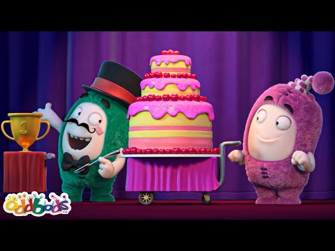 🍰 The Great Oddbod Cake Off Competition 🍰 | Baby Oddbods | Funny Comedy Cartoon Episodes for Kids