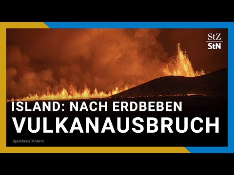 Vulkanausbruch auf Island nach wochenlangen Erdbeben