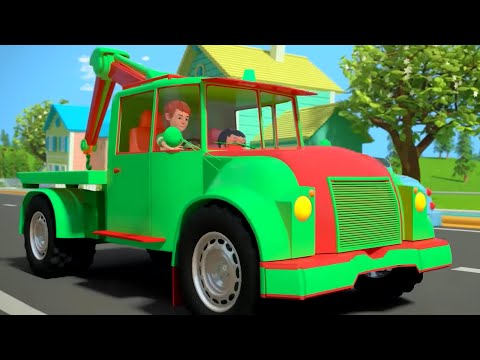 Wheels On The Tow Truck, Vehicles Songs and Rhymes for Children