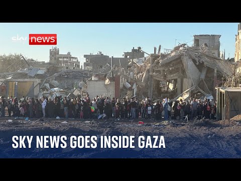 Sky News goes inside Gaza as Israel is pressed on number of dead