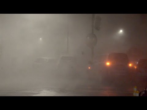 🔴 Fall Asleep Fast With Various Violent Hurricane, Torrential Rain &amp; Thunder Sound in the City Night