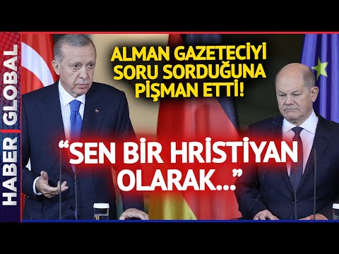 Erdoğan Alman Gazeteciyi Soru Sorduğuna Pişman Etti! &quot;Sen Rahatsız Değil Misin?&quot;