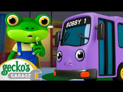 Bus Repair at Bedtime | Gecko the Mechanic | Vehicle Repair Cartoons | Buses, Trucks and Cars