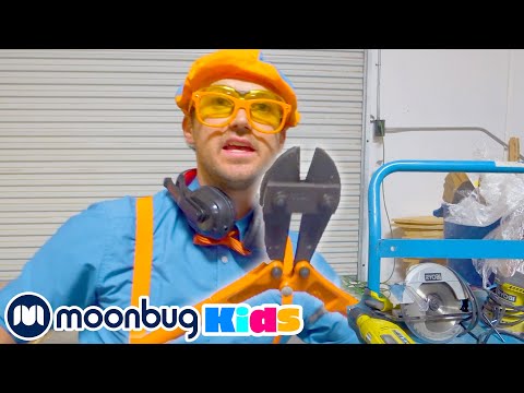 Learn about Tools with BLIPPI! | Learn | ABC 123 Moonbug Kids | Educational Videos