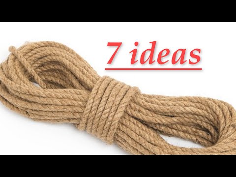 7 super rope IDEAS. Ideas with your own hands for the house.