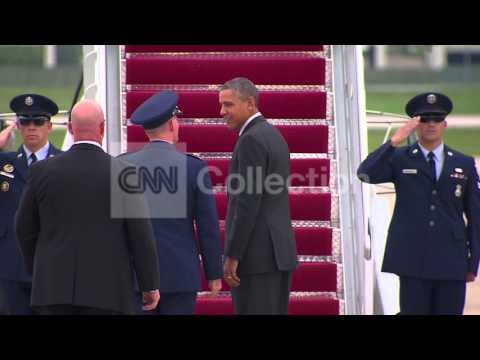 OBAMA AIR FORCE ONE DEPARTURE FOR ARKANSAS