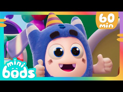 Party Time Pogo | Minibods | Mini Oddbods | Baby Oddbods | Funny Cartoons For Kids