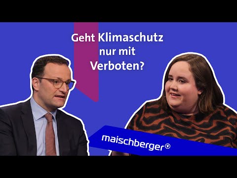 Ricarda Lang (B&uuml;ndnis '90/Gr&uuml;ne) und Jens Spahn (CDU) im Gespr&auml;ch I maischberger