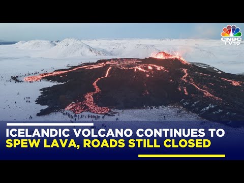 Iceland Volcanic Eruption: Lava Flow Persists Amidst Heavy Snowfall - Town Spared For Now | IN18V