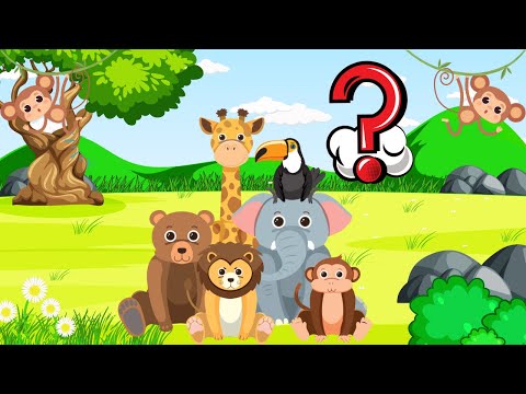 GLI ANIMALI | WILDLIFE | QUIZ EDUCATIVO PER BAMBINI | VIDEO INTERATTIVO