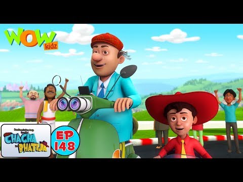 Scooter race - Chacha Bhatija - 3D Animation Cartoon for Kids - As seen on Hungama