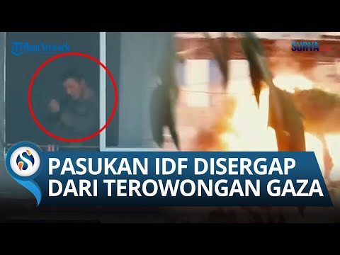 JADI SASARAN EMPUK! Momen AL-QASSAM Menyergap Tentara &amp; Tank Israel dari Terowongan Bawah Tanah!