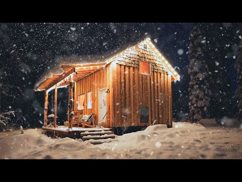 Weathering A Beautiful Snowstorm And Then BITTER Cold In My Cozy Off-Grid Cabin | ASMR