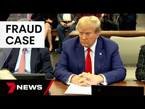 Donald Trump claims he is a fraud victim during New York civil trial | 7 News Australia