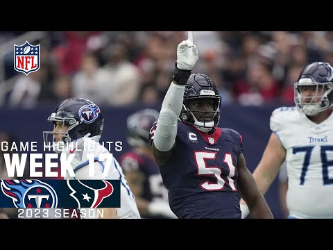 Tennessee Titans vs. Houston Texans | 2023 Week 17 Game Highlights